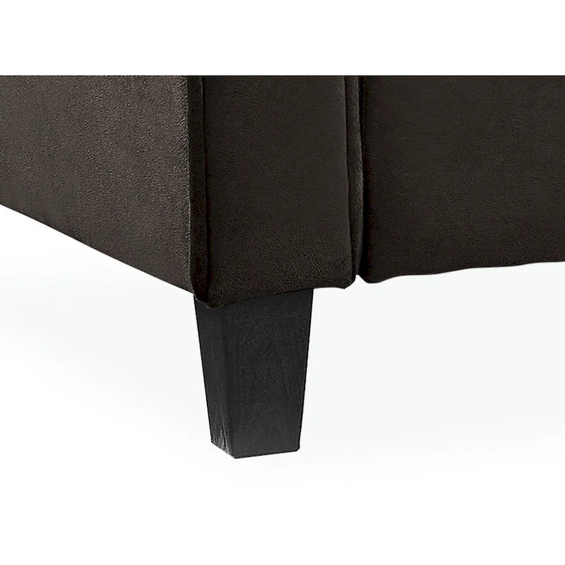 Poltrona d'accento in microfibra, monoposto – Grigio scuro / Caffè / Marrone / Ostrica / Blu