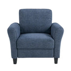 Poltrona d'accento in microfibra, monoposto – Grigio scuro / Caffè / Marrone / Ostrica / Blu