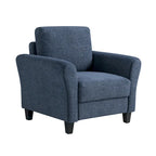 Poltrona d'accento in microfibra, monoposto – Grigio scuro / Caffè / Marrone / Ostrica / Blu