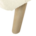 Panca portaoggetti con gambe in legno, 152 cm, rivestita in crema/oliva/blu/marrone