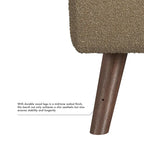 Panca portaoggetti con gambe in legno, 152 cm, rivestita in crema/oliva/blu/marrone