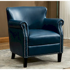 Poltrona Club in Similpelle, Posto Singolo | Rosso, Caramello, Verde acqua, Cammello, Blu navy, Carbone