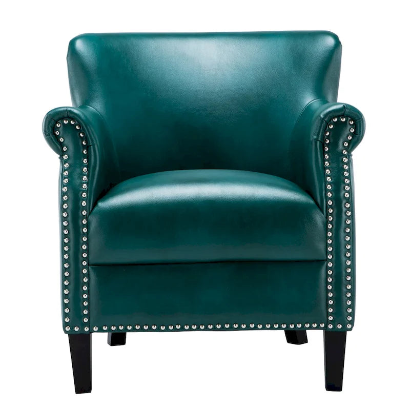 Poltrona Club in Similpelle, Posto Singolo | Rosso, Caramello, Verde acqua, Cammello, Blu navy, Carbone