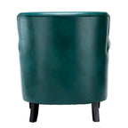 Poltrona Club in Similpelle, Posto Singolo | Rosso, Caramello, Verde acqua, Cammello, Blu navy, Carbone