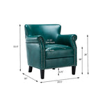 Poltrona Club in Similpelle, Posto Singolo | Rosso, Caramello, Verde acqua, Cammello, Blu navy, Carbone