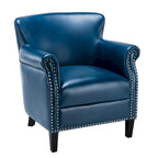Poltrona Club in Similpelle, Posto Singolo | Rosso, Caramello, Verde acqua, Cammello, Blu navy, Carbone