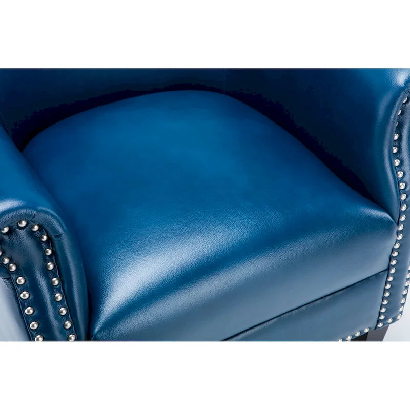 Poltrona Club in Similpelle, Posto Singolo | Rosso, Caramello, Verde acqua, Cammello, Blu navy, Carbone