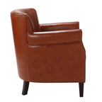 Poltrona Club in Similpelle, Posto Singolo | Rosso, Caramello, Verde acqua, Cammello, Blu navy, Carbone