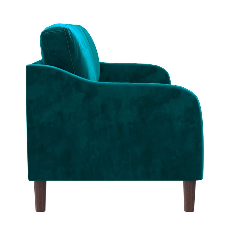 Divano a 3 posti in velluto verde/grigio, stile moderno, 3 posti a sedere