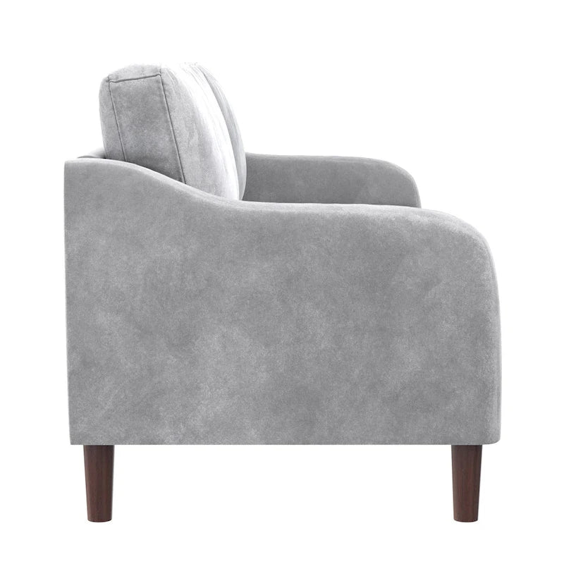 Divano a 3 posti in velluto verde/grigio, stile moderno, 3 posti a sedere