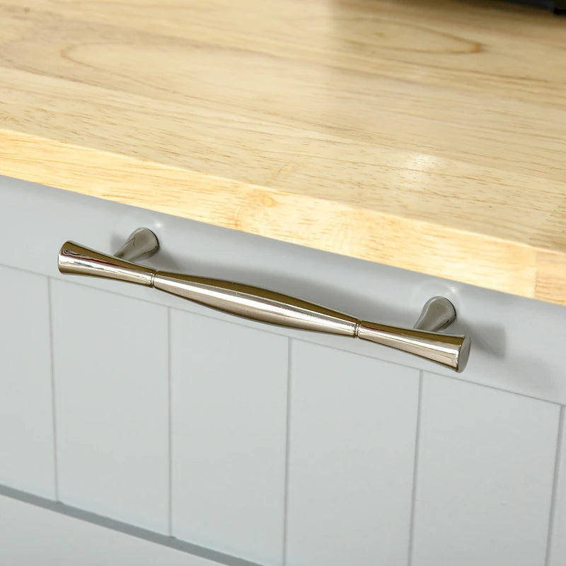Carrello da cucina su ruote nero/bianco/grigio con cassetti, armadietti e portasciugamani