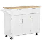 Carrello da cucina su ruote nero/bianco/grigio con cassetti, armadietti e portasciugamani