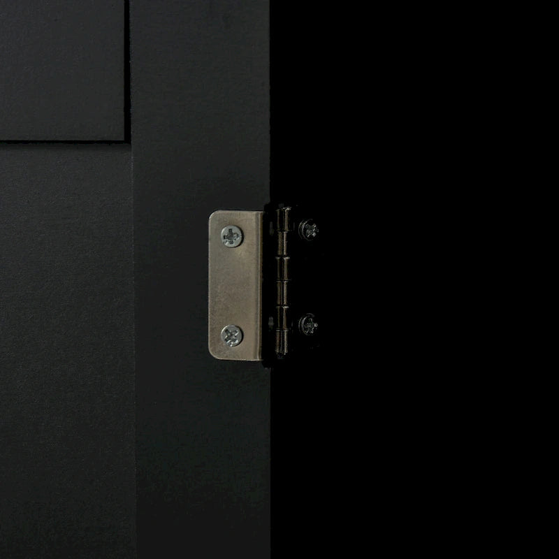 Carrello da cucina su ruote nero/bianco/grigio con cassetti, armadietti e portasciugamani