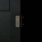 Carrello da cucina su ruote nero/bianco/grigio con cassetti, armadietti e portasciugamani