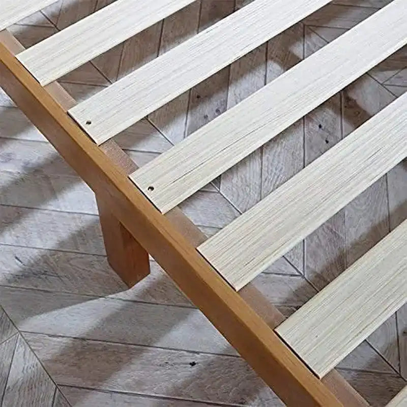 Letto a piattaforma in legno massiccio di pino rustico – Singolo / Piazza e mezza / Matrimoniale / King, Per 1-2 persone