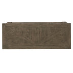 Tavolino consolle da divano da 48", ciliegio marrone/grigio antico, 2 cassetti, 1 ripiano