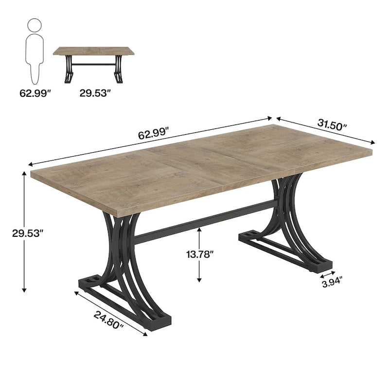 Scrivania White+Gold / Grey+Black con piano in finto marmo – Stile moderno a cavalletto, 1 persona
