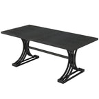 Scrivania White+Gold / Grey+Black con piano in finto marmo – Stile moderno a cavalletto, 1 persona
