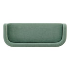 Panca Contenitore Imbottita Crema / Verde Acqua / Sidro, Tessuto e Ecopelle, 2 Posti