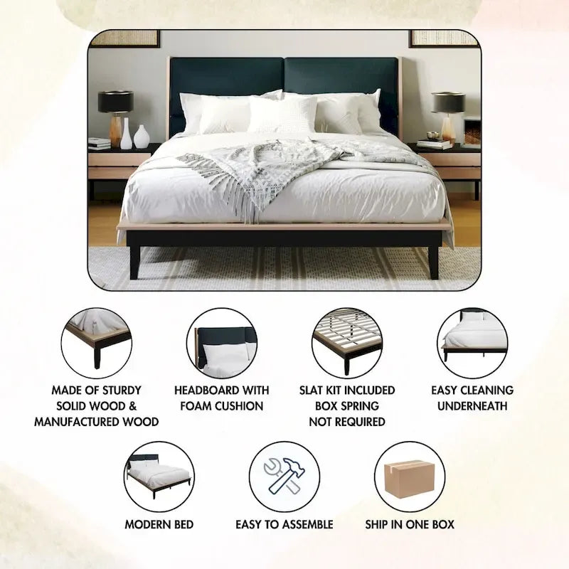 Set camera da letto in rovere antico anni '50, 4 pezzi – Matrimoniale a una piazza e mezza / Matrimoniale / Queen / King, per 1-2 persone