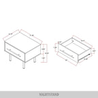 Set camera da letto in rovere antico anni '50, 4 pezzi – Matrimoniale a una piazza e mezza / Matrimoniale / Queen / King, per 1-2 persone