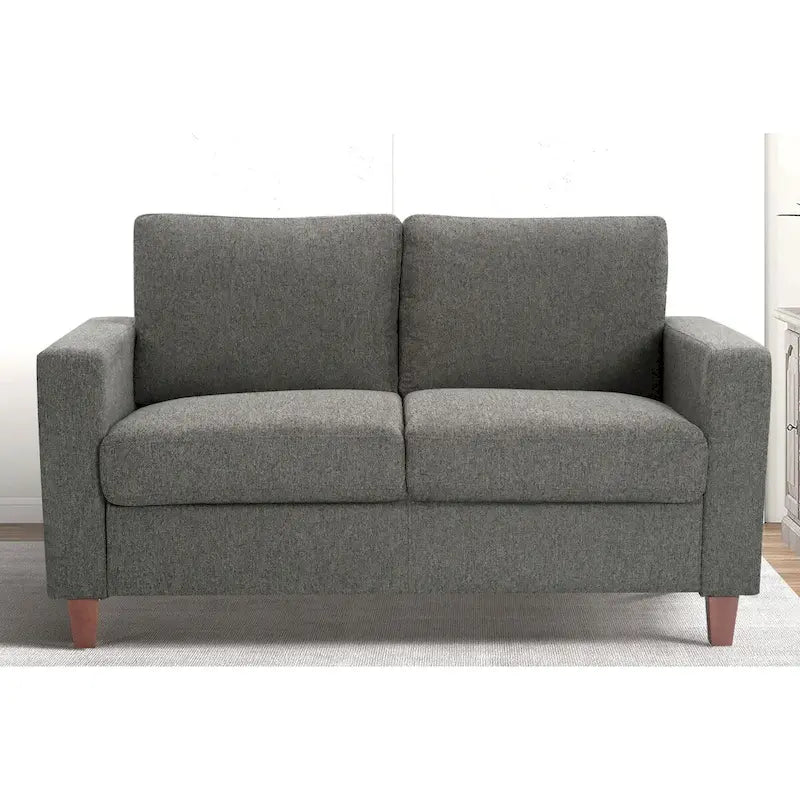 Set divano a 2 posti e divanetto imbottiti – Beige / Verde / Grigio / Arancione, Posti a sedere 2–3